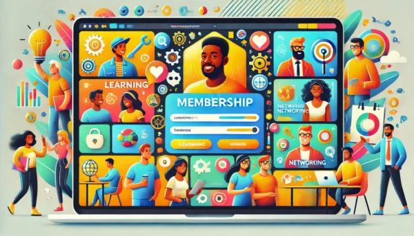 membership-website membership login laptop